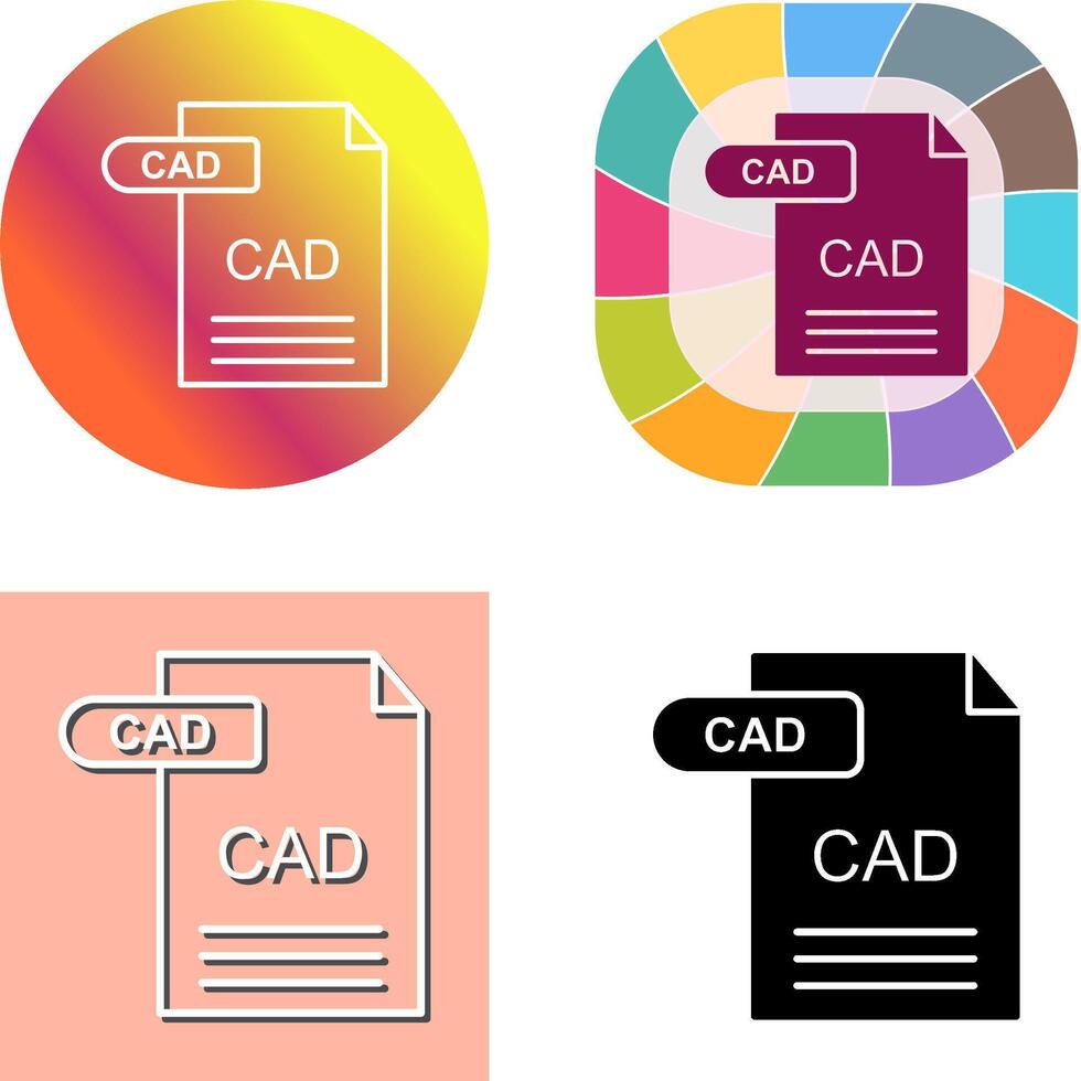 CAD Icon Design vector
