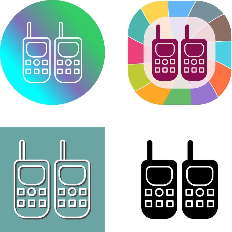 Walkie Talkie Icon Design vector