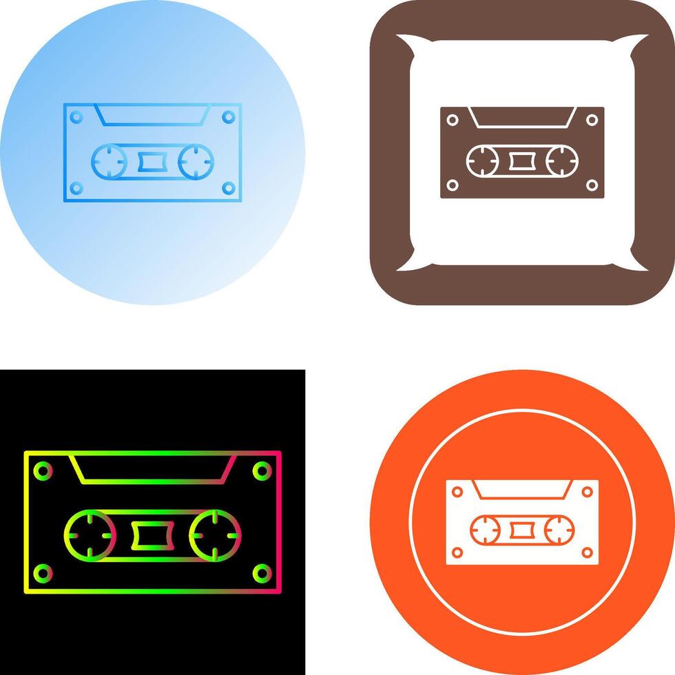 casette icono diseño vector