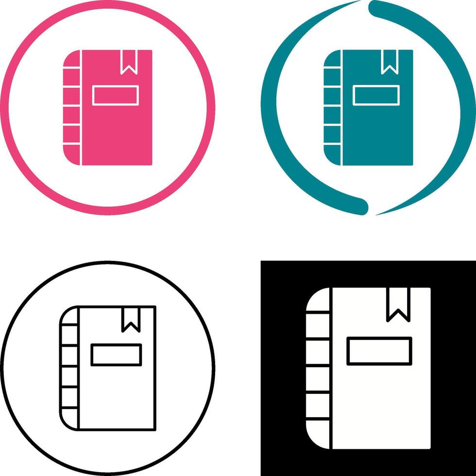 Diary Icon Design vector