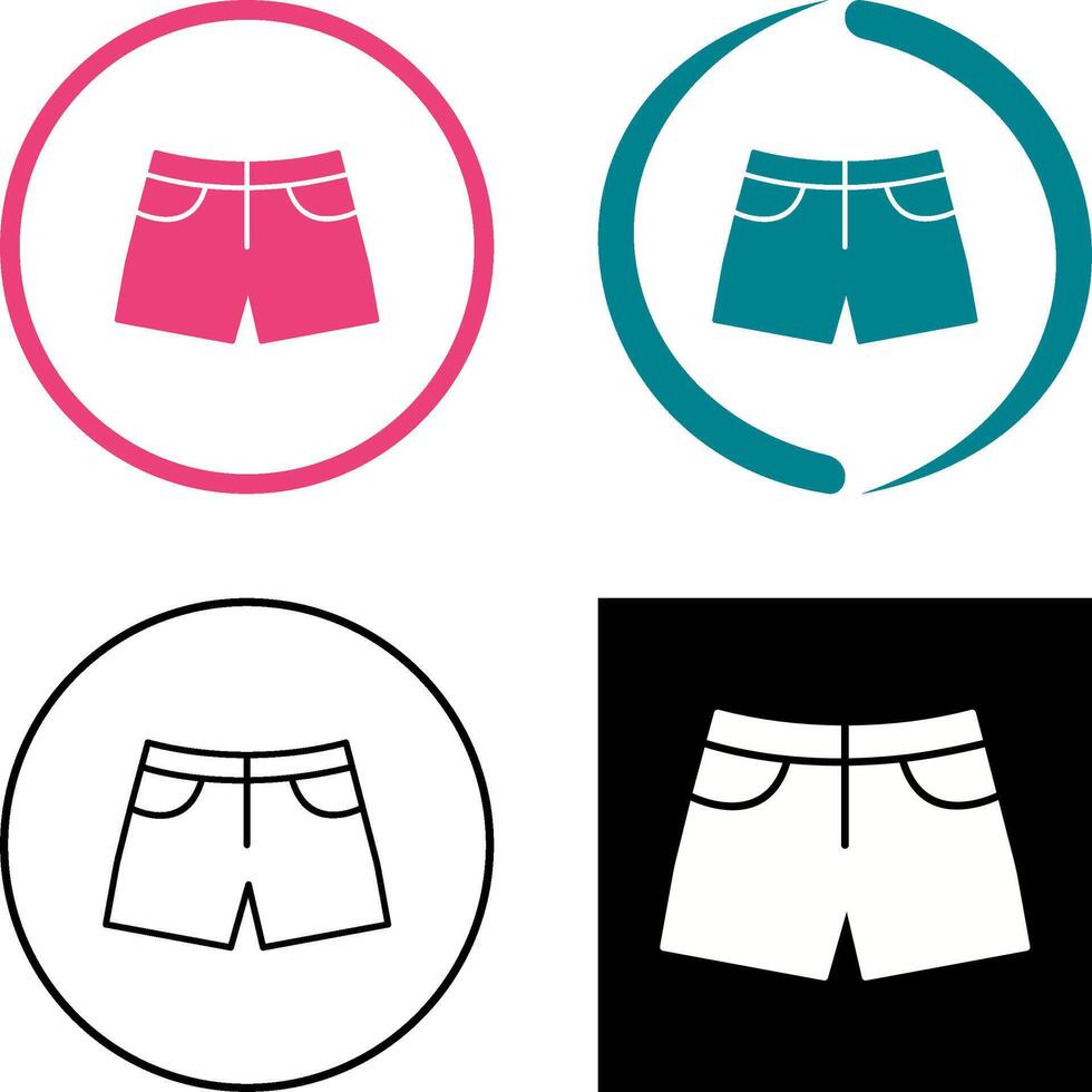 Shorts Icon Design vector