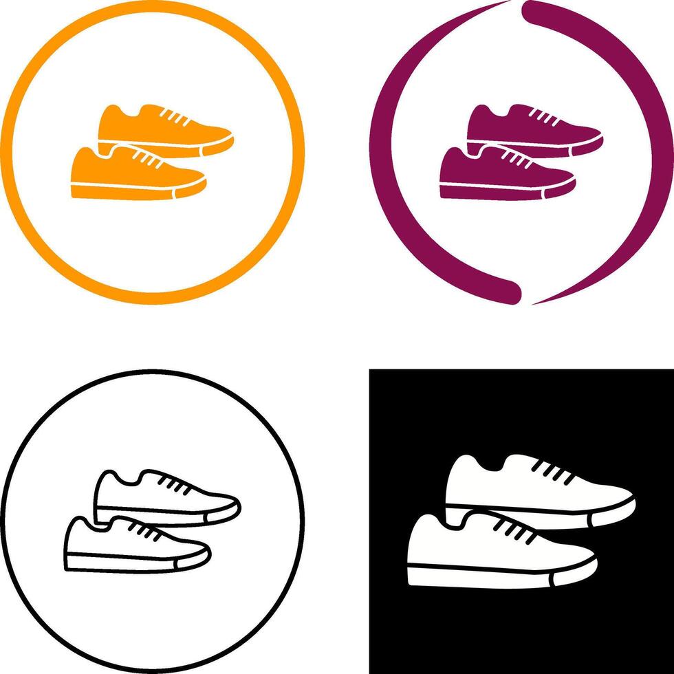 Sneakers Icon Design vector