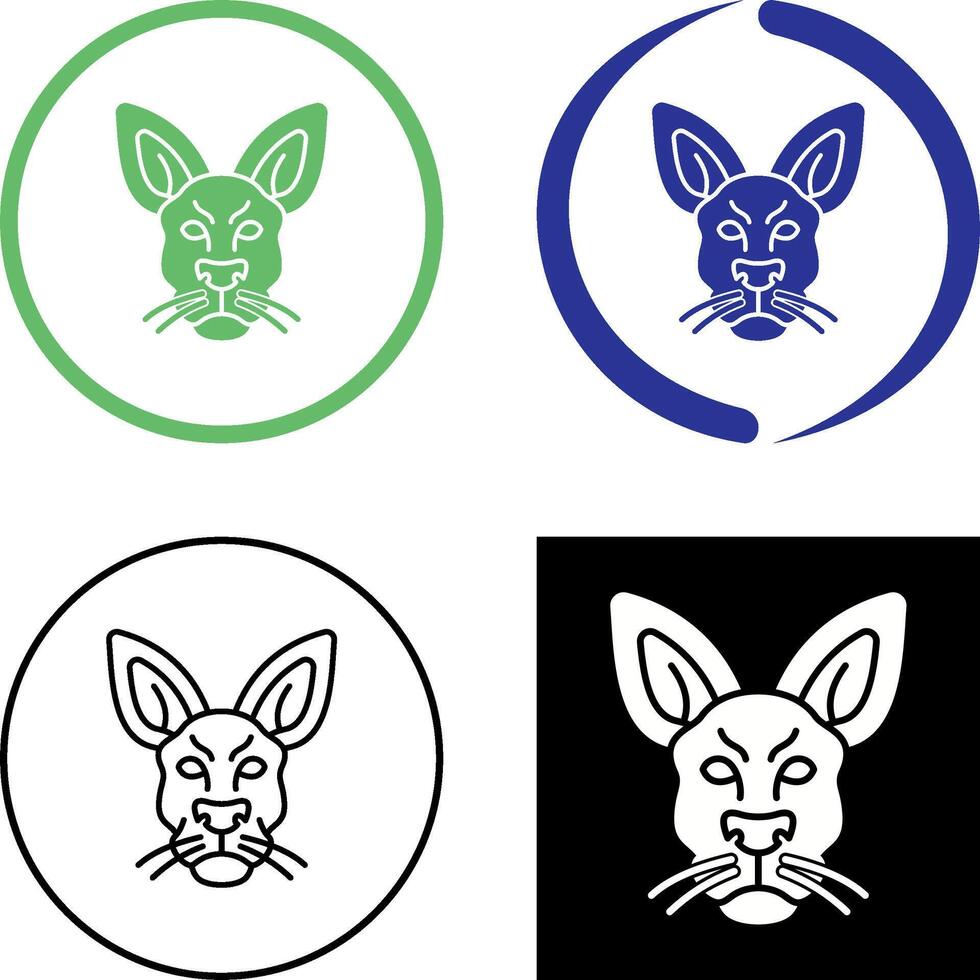 Kangaroo Icon Design vector