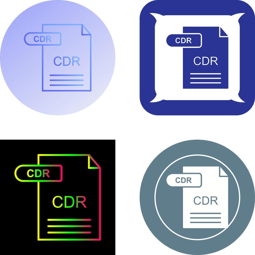 cdr icono diseño vector