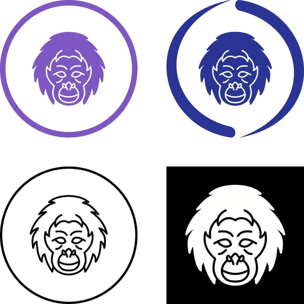 orangután icono diseño vector