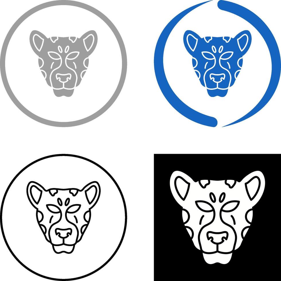 leopardo icono diseño vector