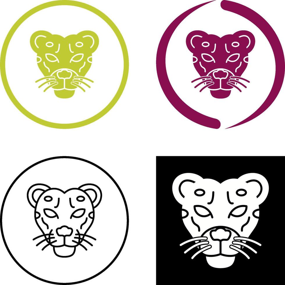 leopardo icono diseño vector