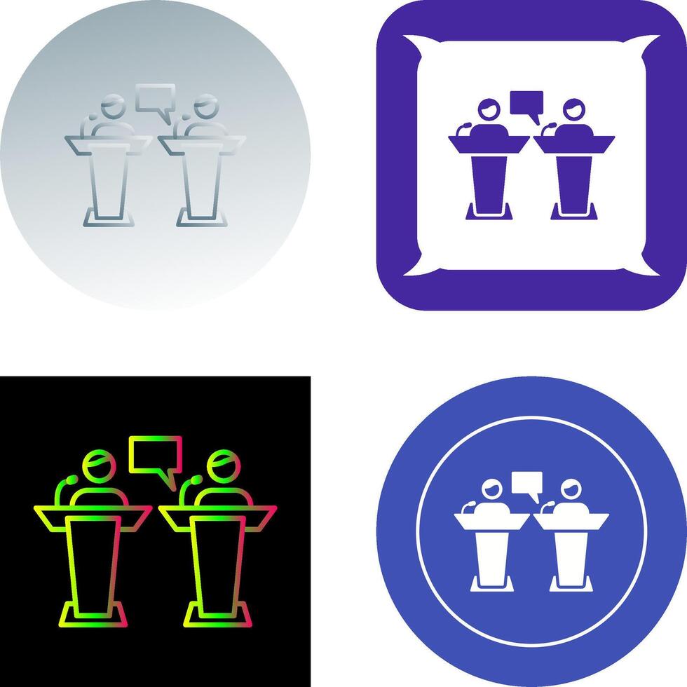 Debate Icon Design vector