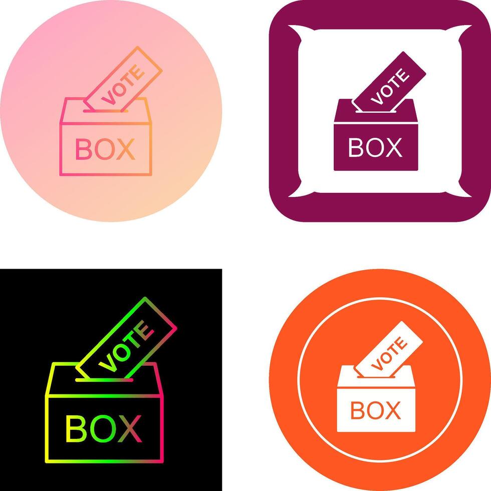 Giing Vote Icon Design vector