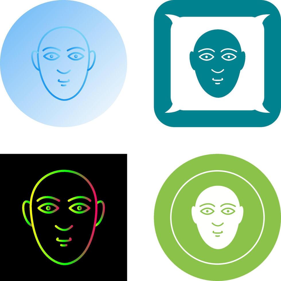 Human Face Icon Design vector