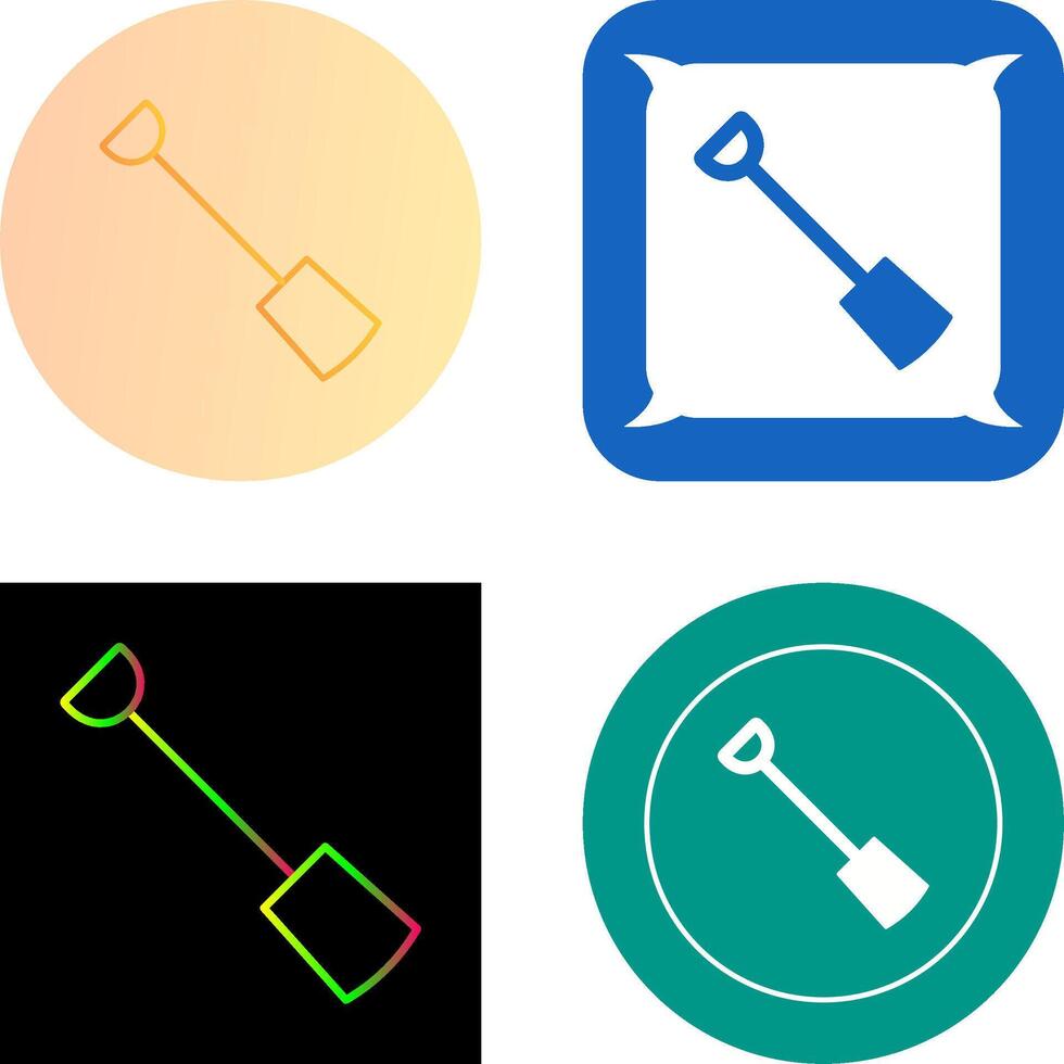 Hand Shovel Icon Design vector