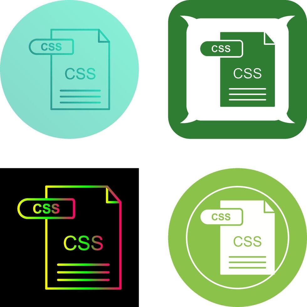 CSS Icon Design vector