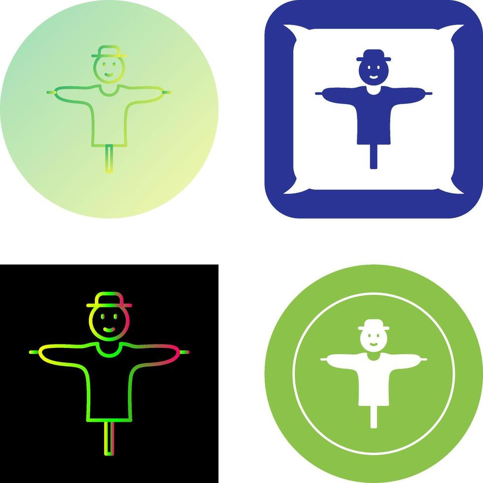 Scare Crow Icon Design vector