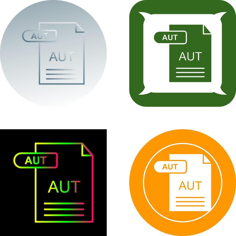 AUT Icon Design vector