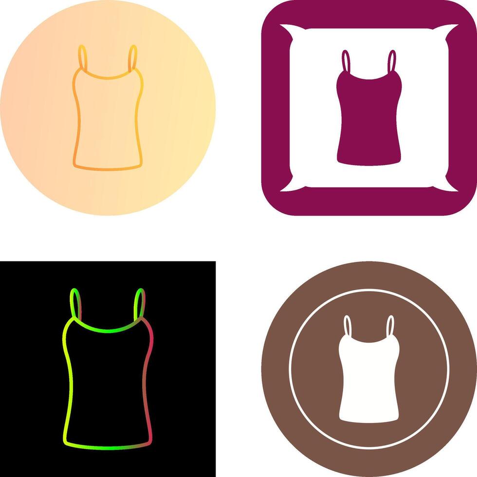 Ladies Vest Icon Design vector