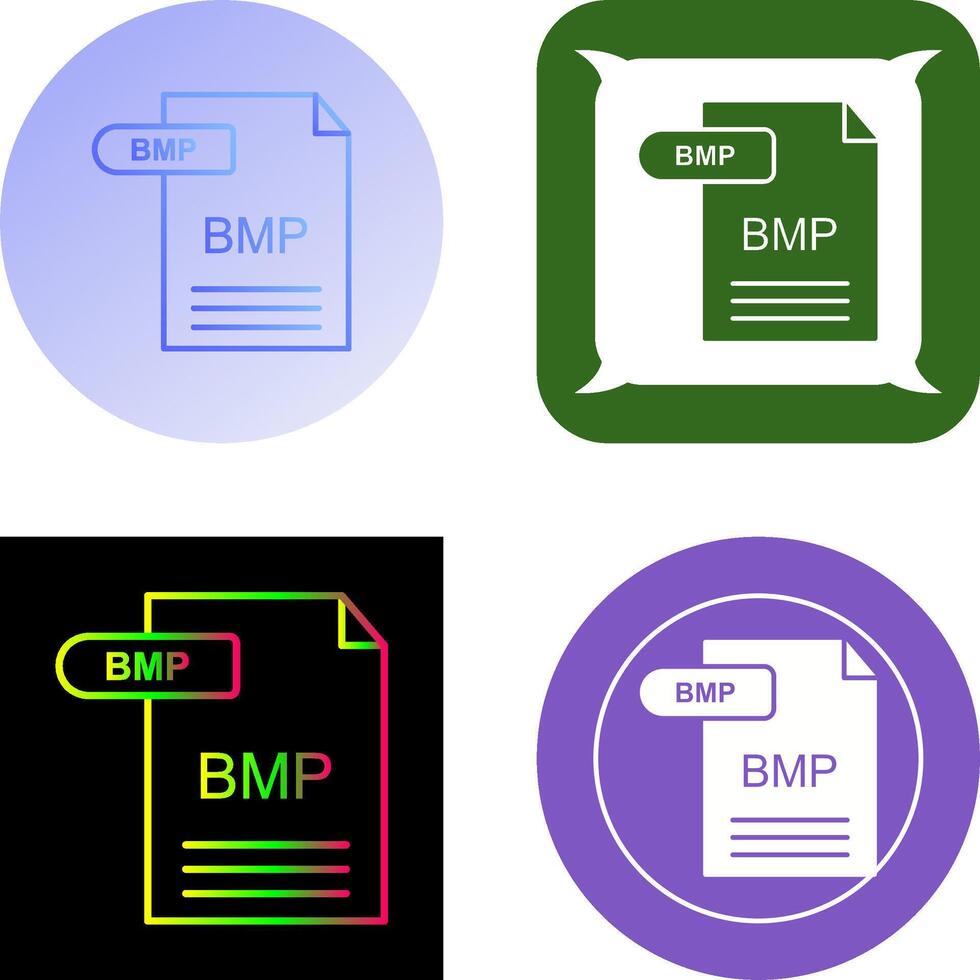 BMP Icon Design vector