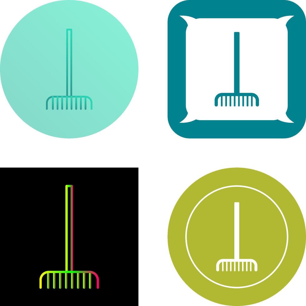 Fork picking Leaves Icon Design vector