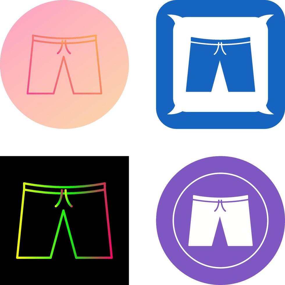 Shorts Icon Design vector