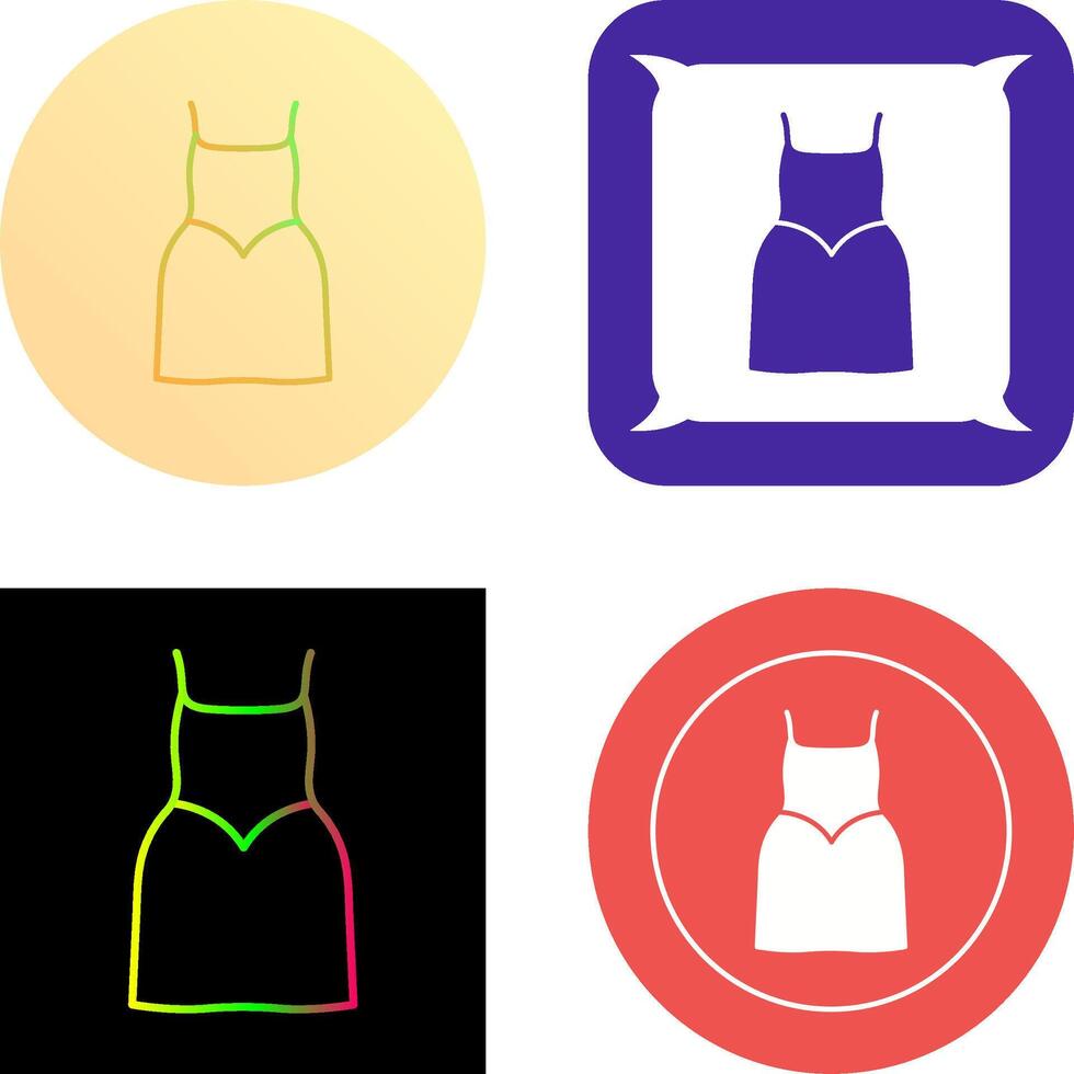Party Dress Icon Design vector