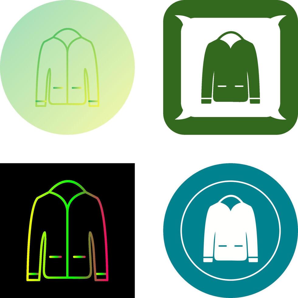 Men's Jacket Icon Design vector