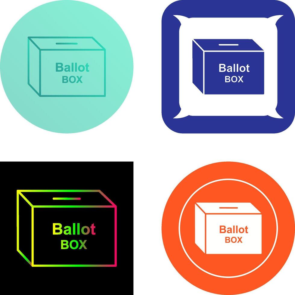 Ballot Box Icon Design vector