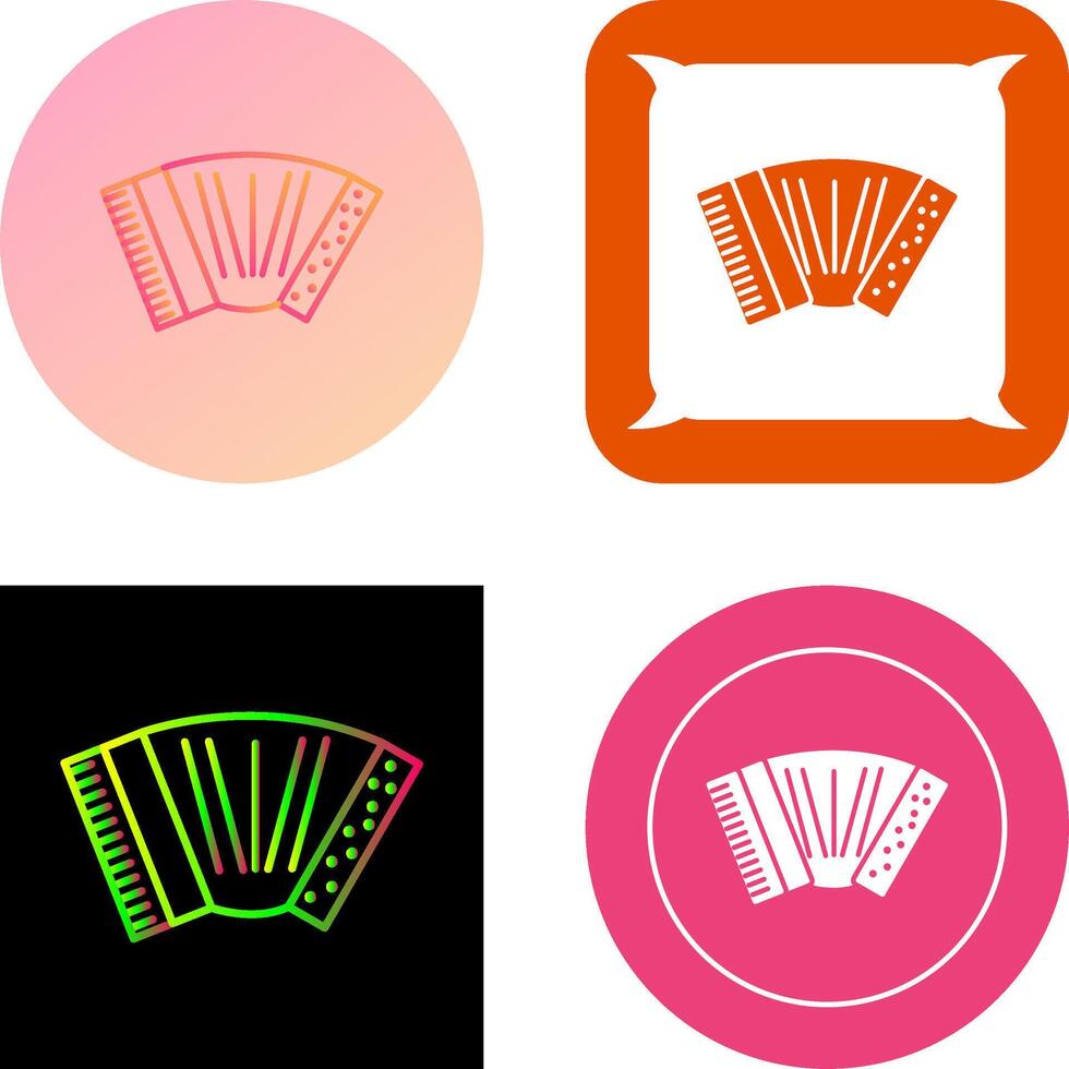 Accordion Icon Design vector