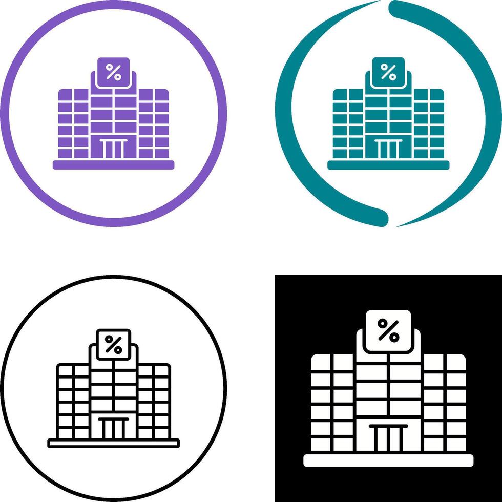 Building Icon Design vector