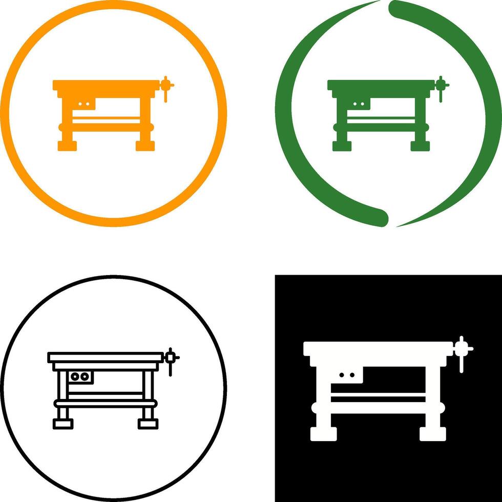 Work Bench Icon Design vector