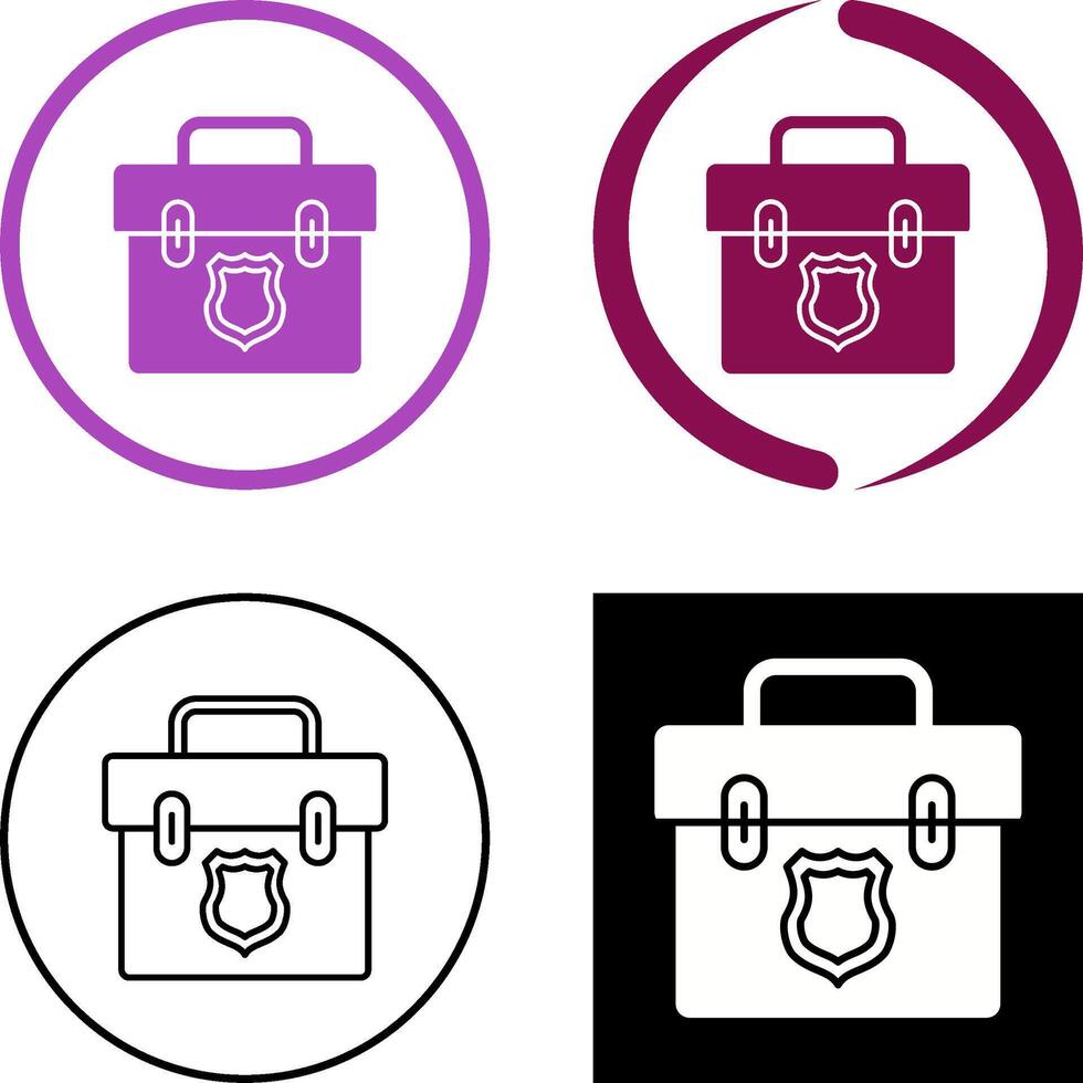 Suitcase Icon Design vector