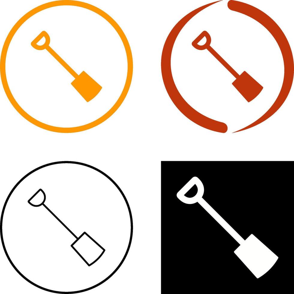 Hand Shovel Icon Design vector