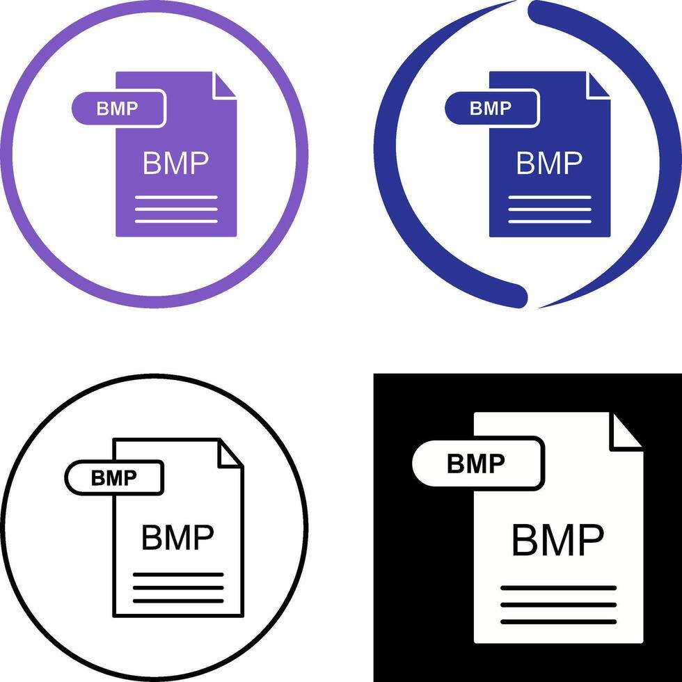 BMP Icon Design vector