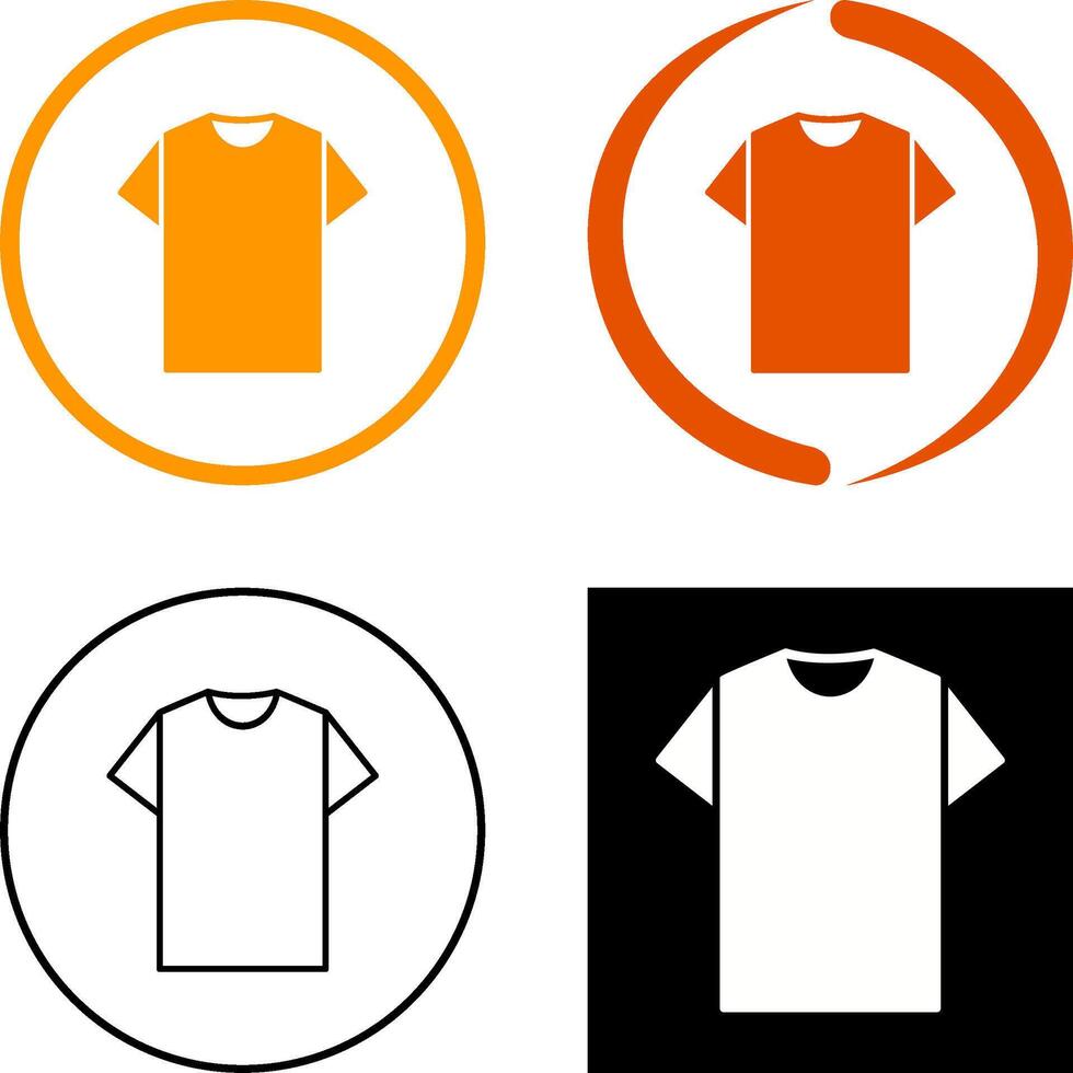 Plain T Shirt Icon Design vector