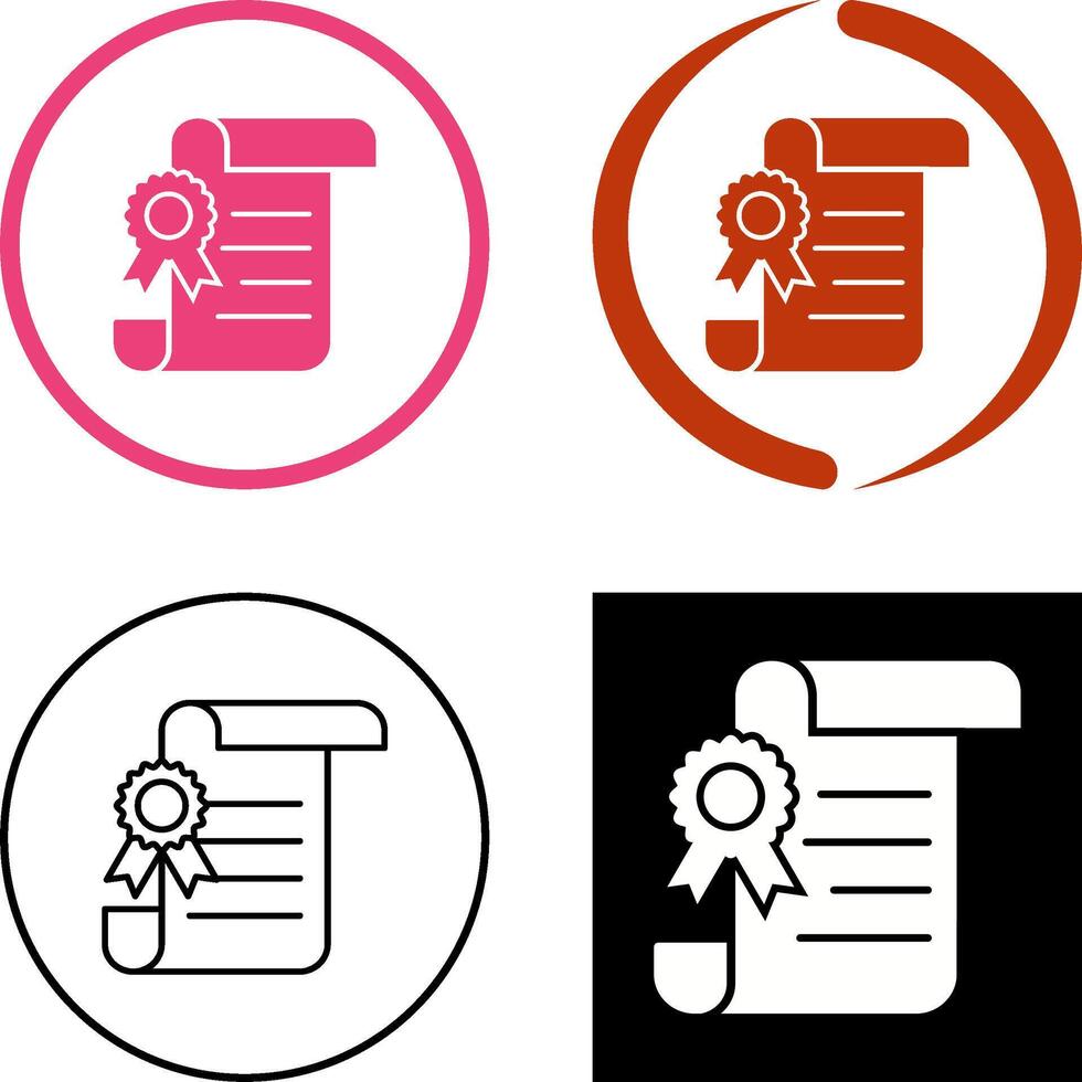 Legal Paper Icon Design vector