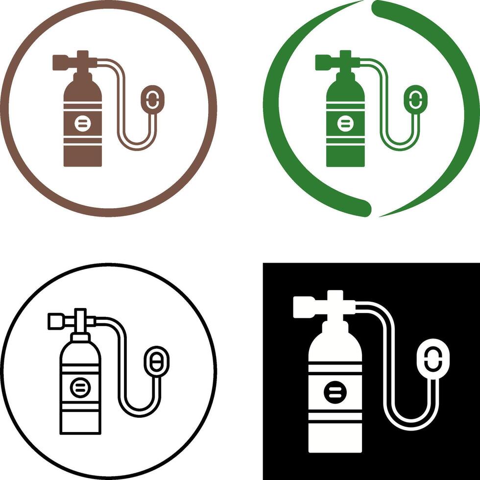Oxygen Tank Icon Design vector