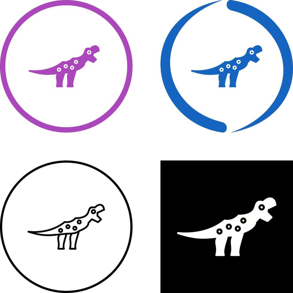 dinosaurio icono diseño vector