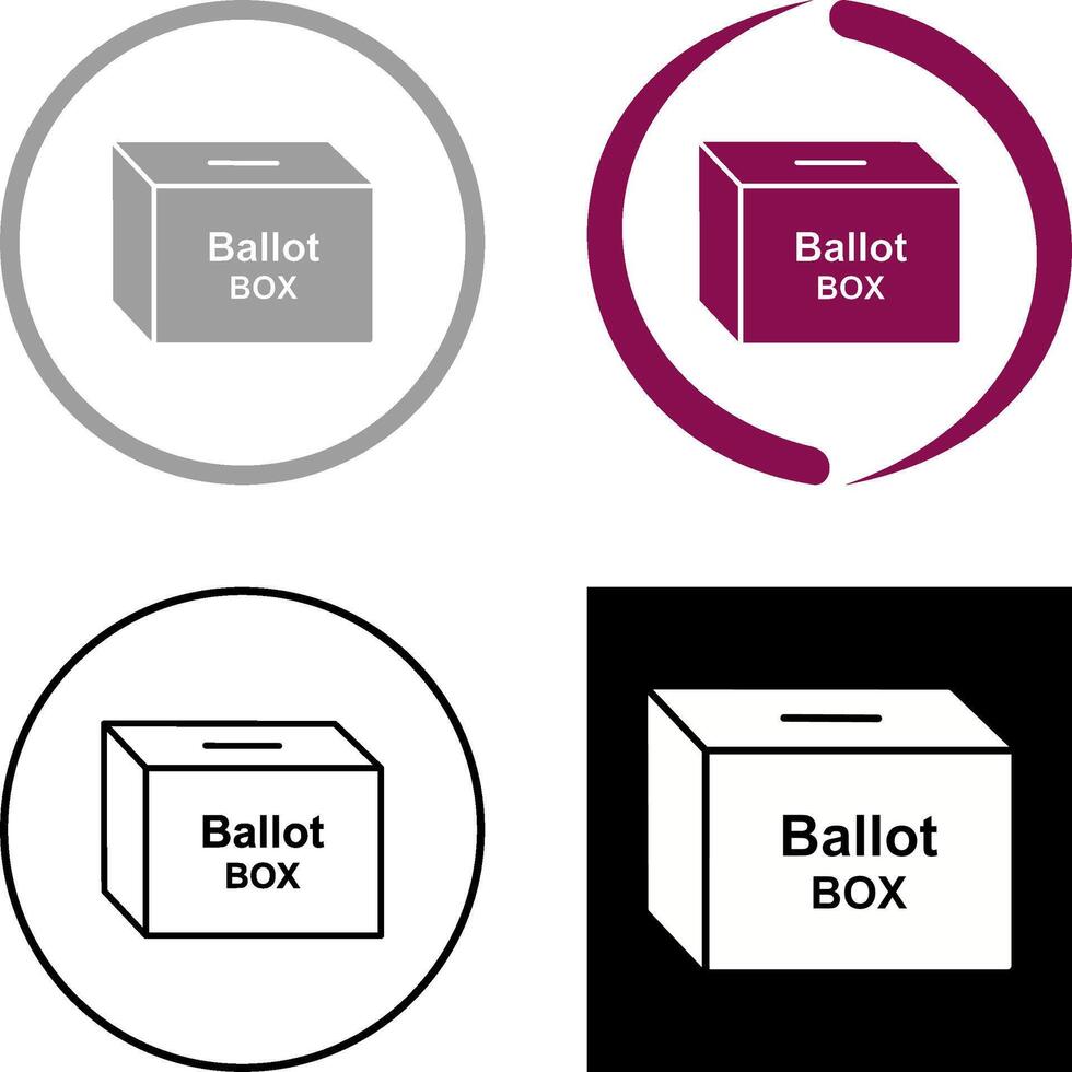 Ballot Box Icon Design vector