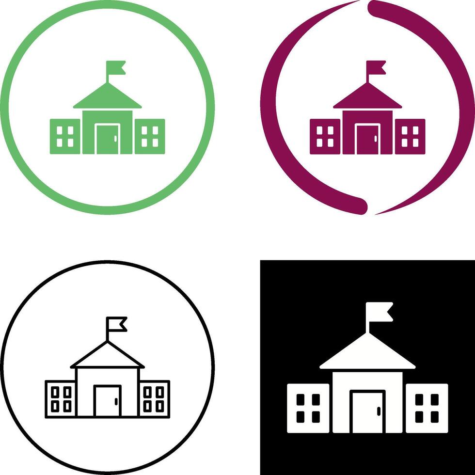 Presidential Building Icon Design vector