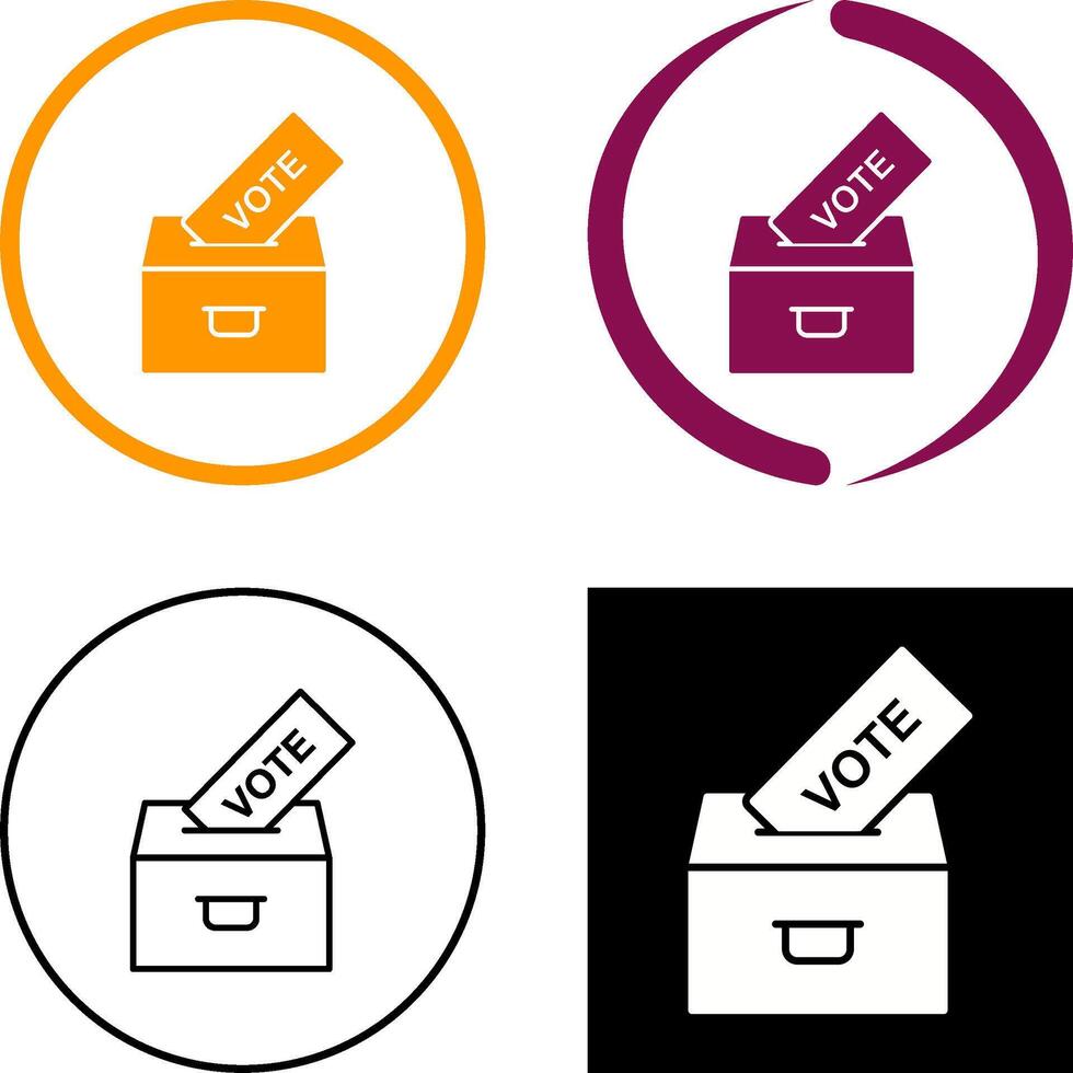 Casting Vote Icon Design vector