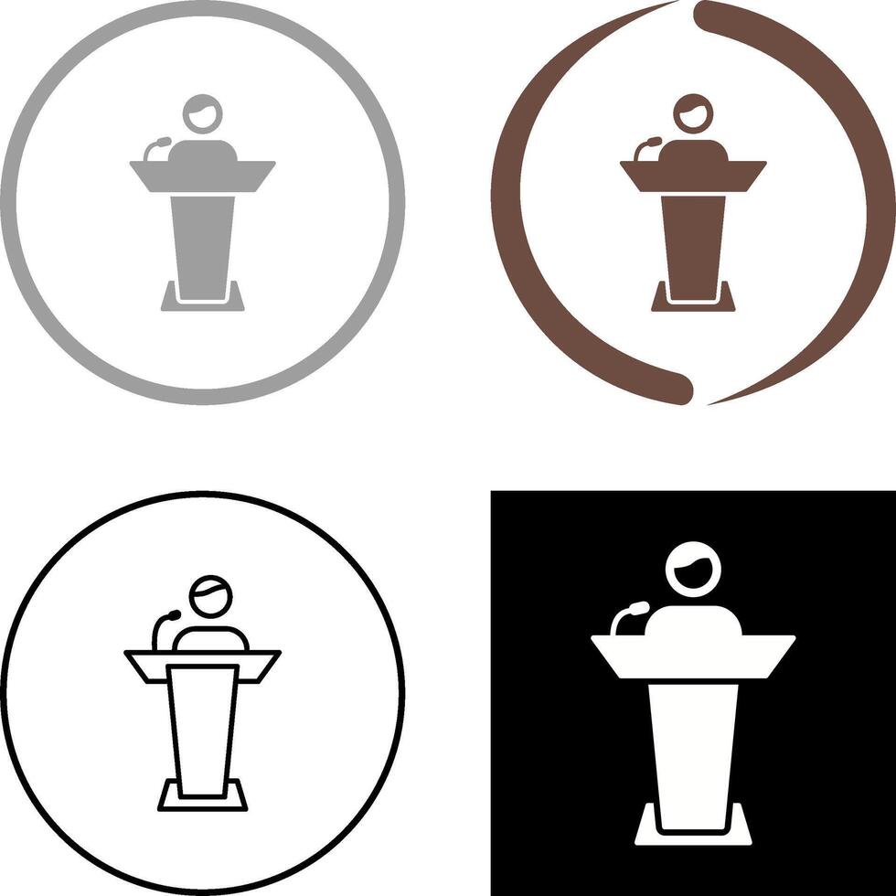 Elected Candidate Icon Design vector