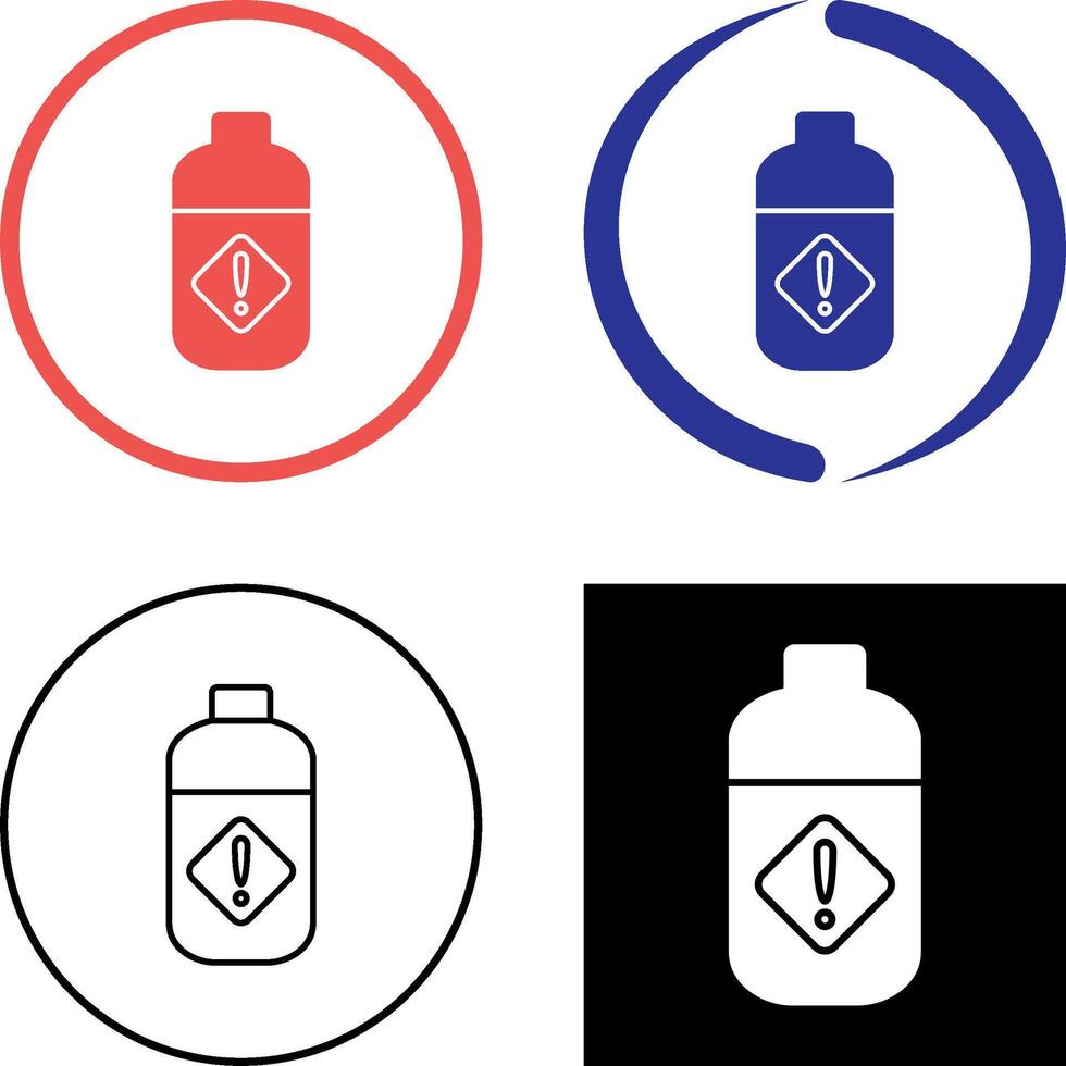 Pesticide Bottle Icon Design vector