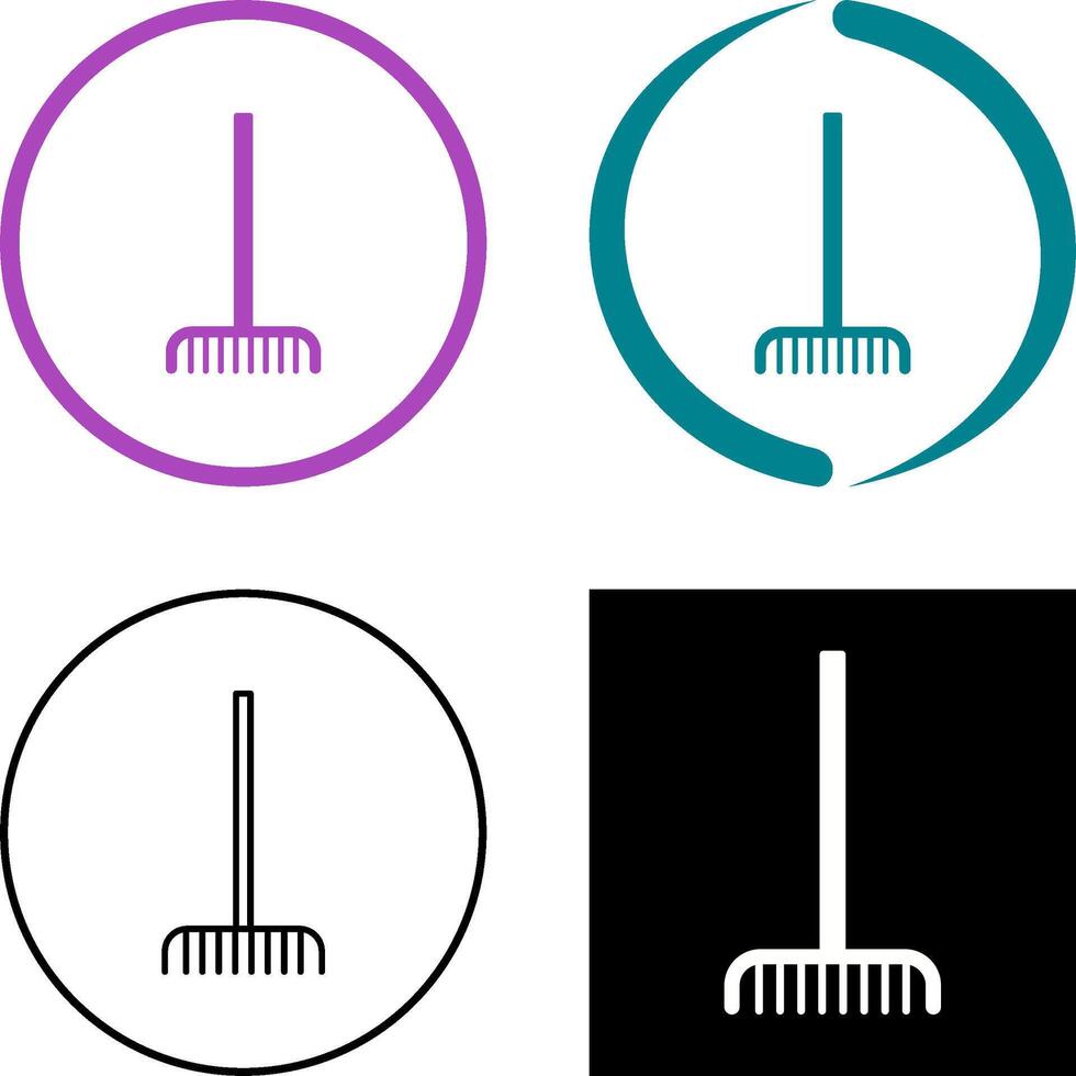 Fork picking Leaves Icon Design vector
