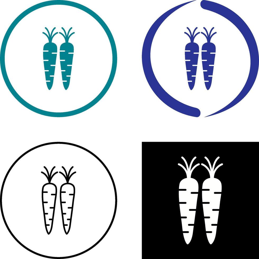 Carrots Icon Design vector