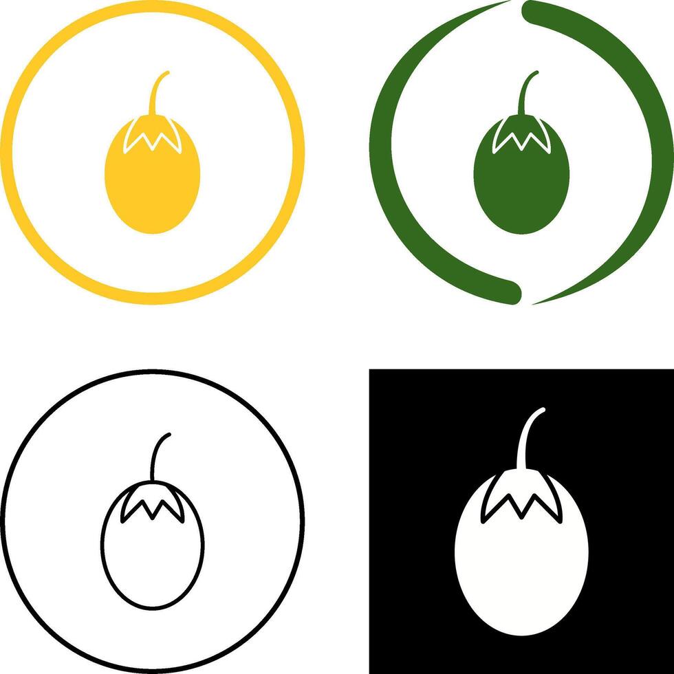 Vegetable plant Icon Design vector