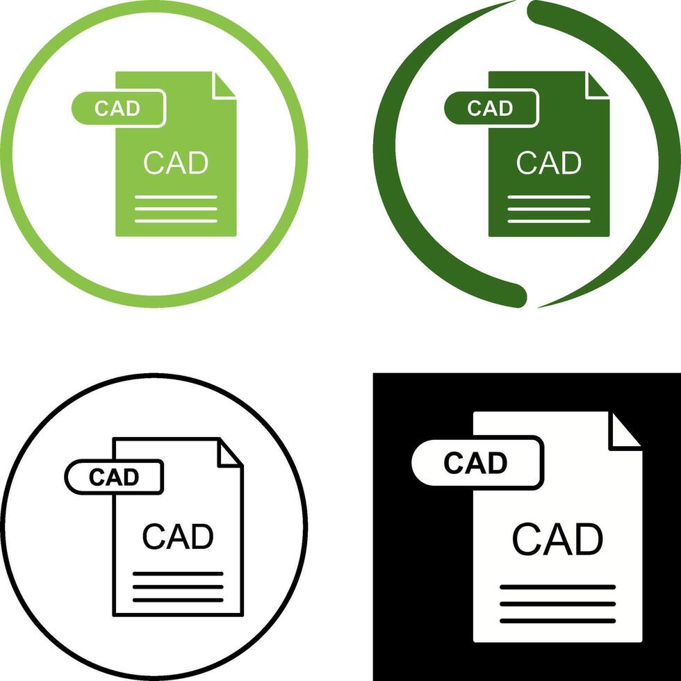 CAD Icon Design vector
