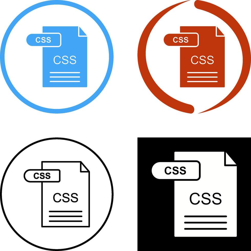CSS Icon Design vector