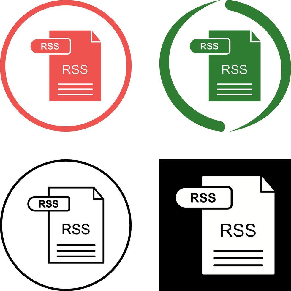 RSS Icon Design vector