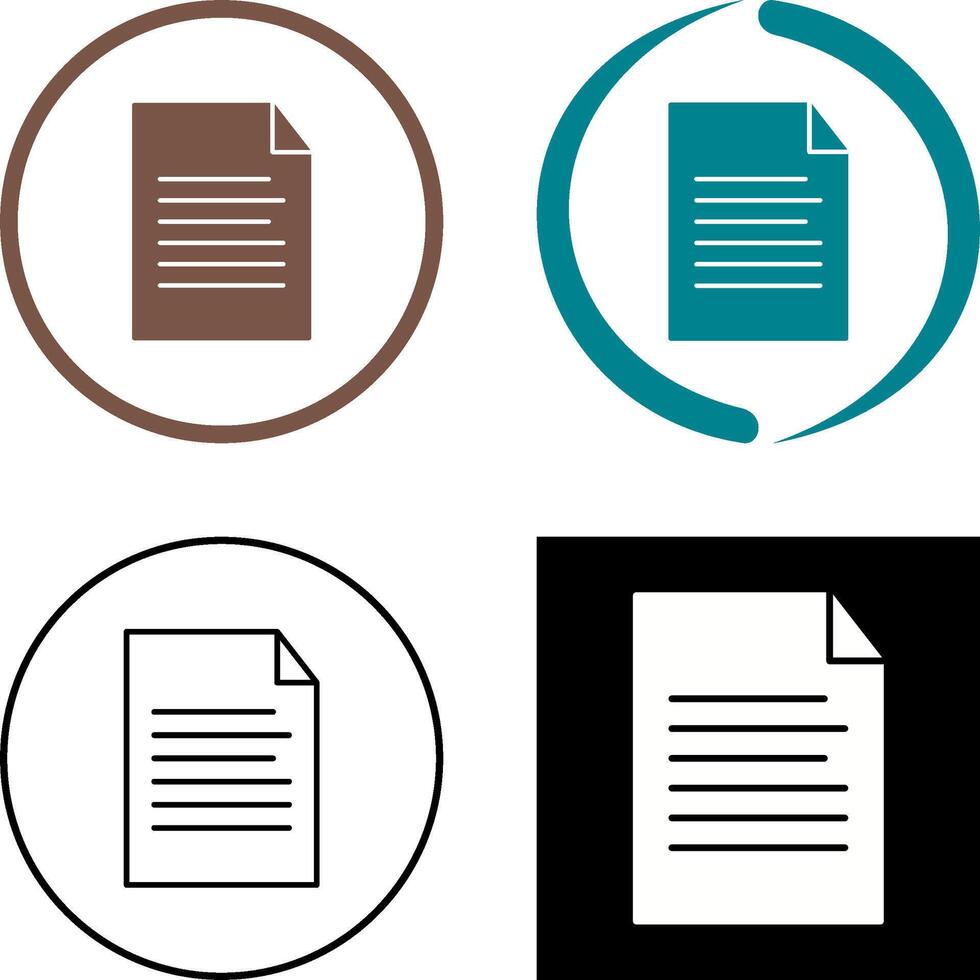 Sheet Icon Design vector