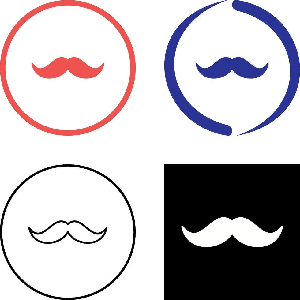 Moustache Icon Design vector