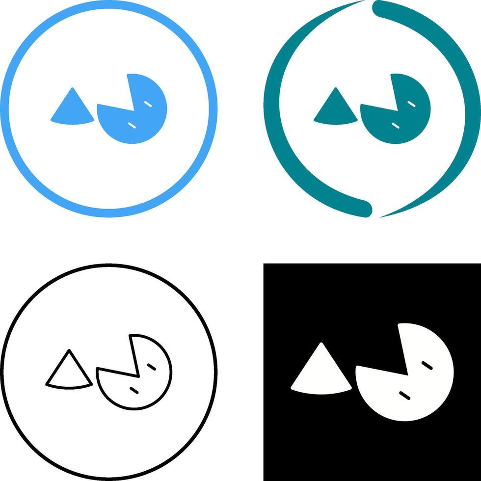 Pie Icon Design vector