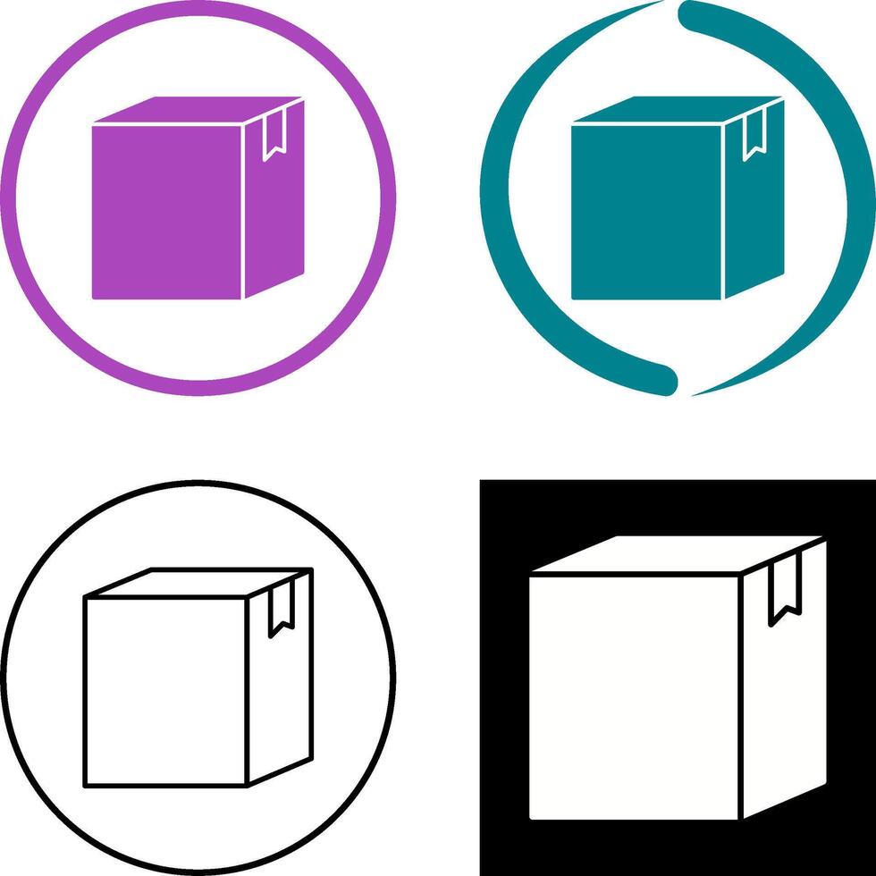 diseño de icono de caja vector